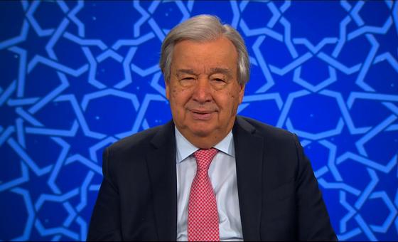 الأمين العام للأمم المتحدة أنطونيو غوتيريش يهنأ مسلمي العالم بحلول شهر رمضان الفضيل.